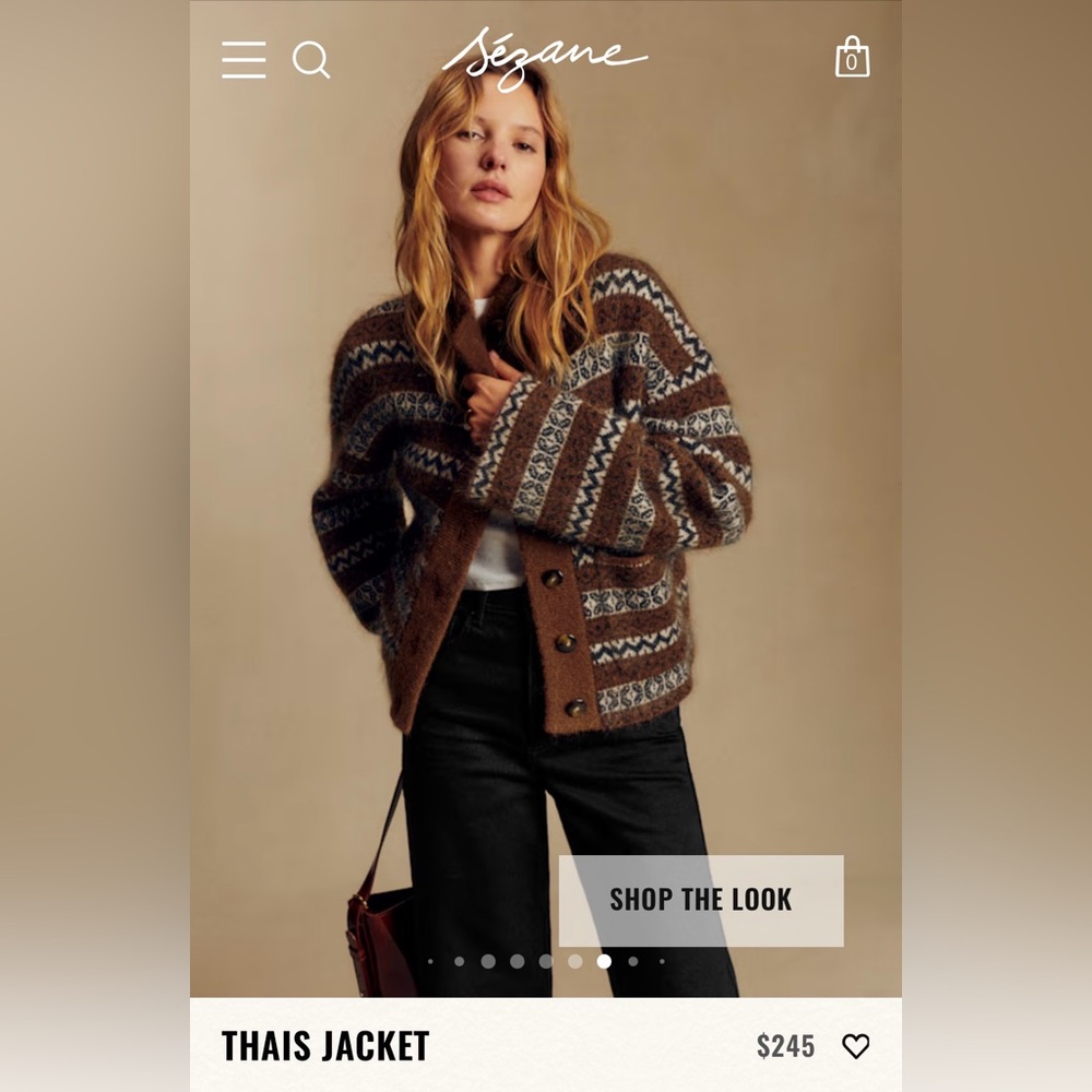 Sezane Thais Jacket Size Medium - Picture 2 of 10